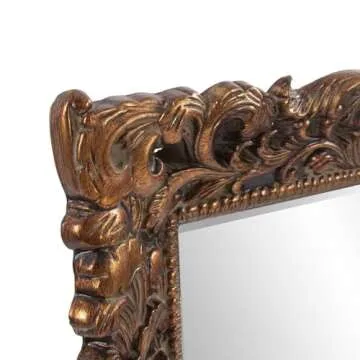 Elegant Antique Gold Framed Wall Mirror for Home Decor