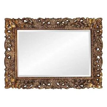 Elegant Antique Gold Framed Wall Mirror for Home Decor