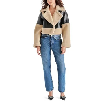 Steve Madden Apparel Women's Alaina Coat - Stylish Black Woven Outerwear