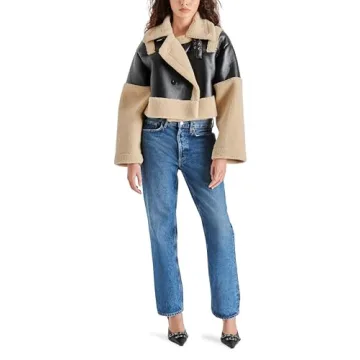 Steve Madden Women's Alaina Coat - Stylish Black Outerwear