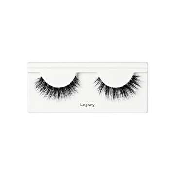 KISS Lash Couture The Muses Collection False Eyelashes - Legacy, Black, Rounded, Doe-Eyed, Refined F...
