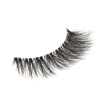 KISS Lash Couture The Muses Collection False Eyelashes - Legacy, Black, Rounded, Doe-Eyed, Refined Faux Silk, Contact Lens Friendly, Pliable Band, Comfortable, Reusable, Cruelty Free, Vegan | 1 Pair