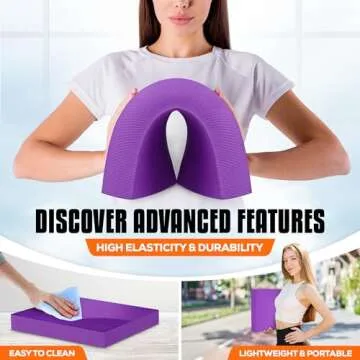 Yes4All Large Foam Balance Pad - Non-Slip, Versatile Exercise Mat