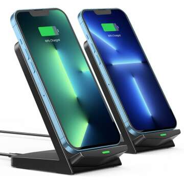 15W Fast Wireless Charger 2 Pack for iPhone & Galaxy