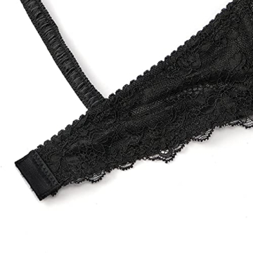Elegant Women's Lace Unlined Balconette Demi-Cup Bra