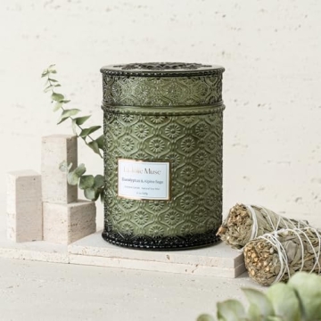La Jolie Muse Eucalyptus Alpine Sage Scented Candle 19oz