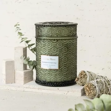 La Jolie Muse Eucalyptus Alpine Sage Scented Candle 19oz