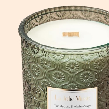 La Jolie Muse Eucalyptus Alpine Sage Scented Candle 19oz