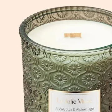 La Jolie Muse Eucalyptus Alpine Sage Scented Candle 19oz