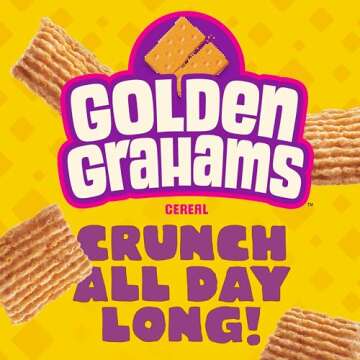 Golden Grahams Breakfast Cereal, Graham Cracker Taste, Made with Whole Grain, Family Size, 18.9 oz