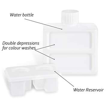 Mtaigdiec Watercolor Palette with 18 Pans & Water Bottle