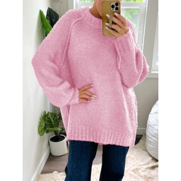 Trendy Saodimallsu Women’s Oversized Fuzzy Sweater
