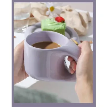 Unique Gifts for Women – Novelty Ceramic Coffee Purple Mug/Cup 11oz – Womens Gifts Ideas for Birthday – House Warming Presents/Christmas Gift for Couple, Wife, Mom, Best Friends, Female, Coworker