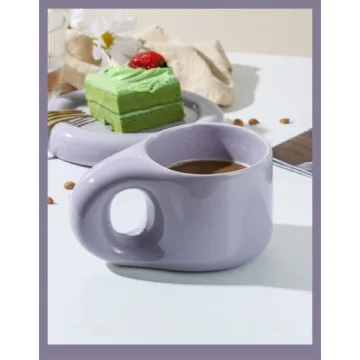 Unique Gifts for Women – Novelty Ceramic Coffee Purple Mug/Cup 11oz – Womens Gifts Ideas for Birthday – House Warming Presents/Christmas Gift for Couple, Wife, Mom, Best Friends, Female, Coworker