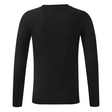 RIKUAOU Youth Boys Compression Shirt for Active Sports