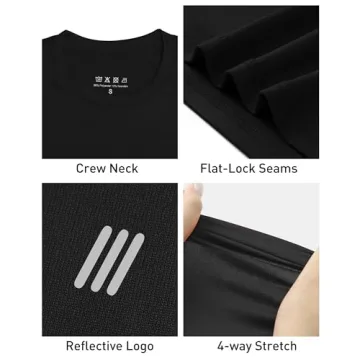 RIKUAOU Youth Boys Compression Shirt for Active Sports