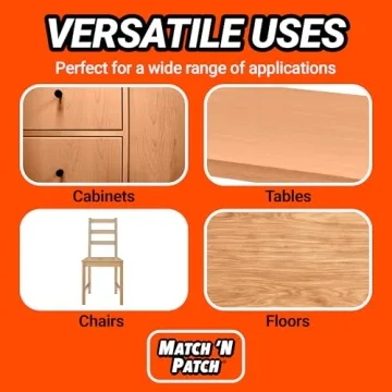 Realistic Wood Grain Repair Tape - Durable Multi-Use Adhesive