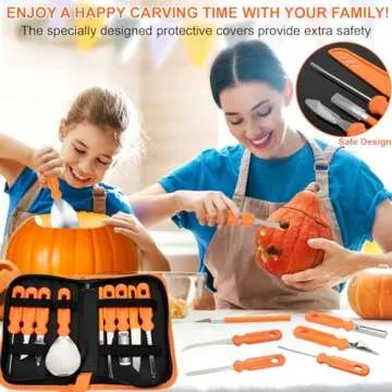 15-Piece Durable Pumpkin Carving Kit for Adults & Kids