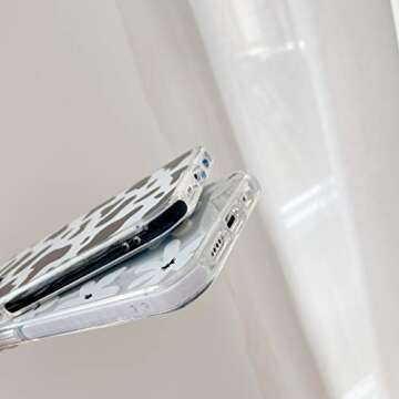 Abbery Designed for iPhone 12/iPhone 12 Pro Case Cow, Cute Clear with Cow Print Pattern Design Soft Silicone TPU Sturdy Shockproof Protective Woman Girls Aesthetic Phone Case Cover