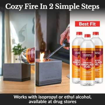 Houswise Indoor S'mores Maker Kit - Tabletop Fire Pit