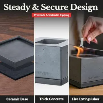 Houswise Indoor S'mores Maker Kit - Tabletop Fire Pit