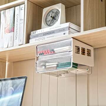 Submatches Under Desk Drawer Organizer for Efficient Storage