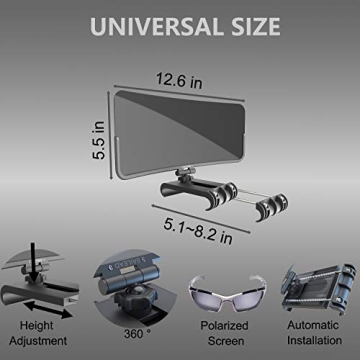 SAILEAD Polarized Sun Visor Extender for Clear Driving