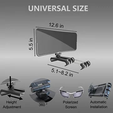 SAILEAD Polarized Sun Visor Extender for Clear Driving