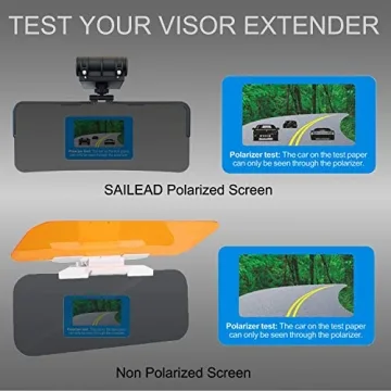 SAILEAD Polarized Sun Visor Extender for Clear Driving
