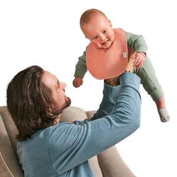 green sprouts Stay-dry Baby Bibs (10 pack) Waterproof protection, Adjustable hook-&-loop closure, Machine washable