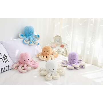 TONGSONG Cute Cartoon Octopus Plush Toy for All Ages