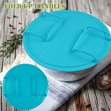 RMISODO 2 Pieces 3 in 1 Microwave Plate Stacker Plastic Multi-functional Microwave Rack Tray with Handle Cooking Equipment Accessories