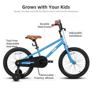 JOYSTAR 18 Inch Kids Bike for Age 5-8 Girls Boys Bikes 5 6 7 8 9 Years Old Unisex BMX Style Children...
