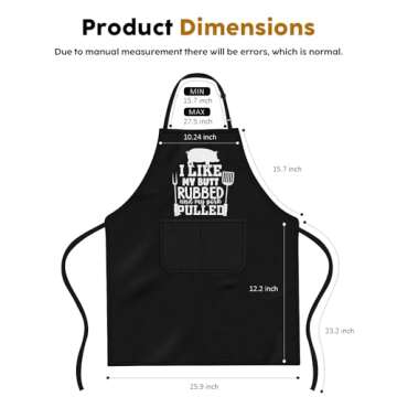 Funny BBQ Apron with Pockets - Best Gifts for Him
