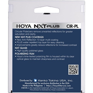Hoya 77MM NXT Plus CRPL Polarizing Filter for Clear Images