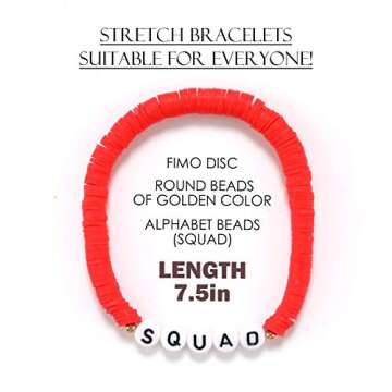 Colorful Heishi Surfer Bracelets Set for Women