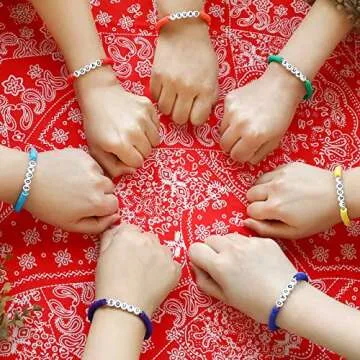 Colorful Heishi Surfer Bracelets Set for Women