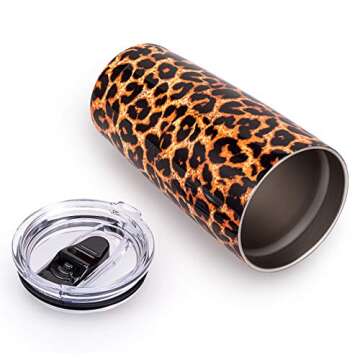 Upgrade Your Hydration with ALOUFEA Leopard Tumbler