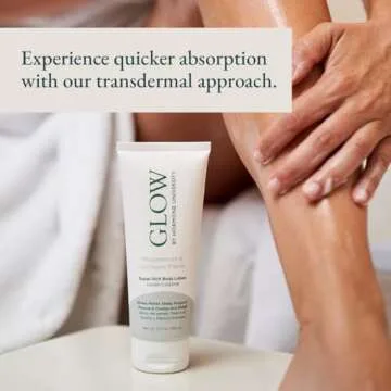 Glow Botanica - Magnesium Lotion with Collagen - Magnesium Cream - Bedtime Routine Sleep Lotion - The Highest Concentration of Genuine Zechstein Magnesium Chloride - 5.3Oz