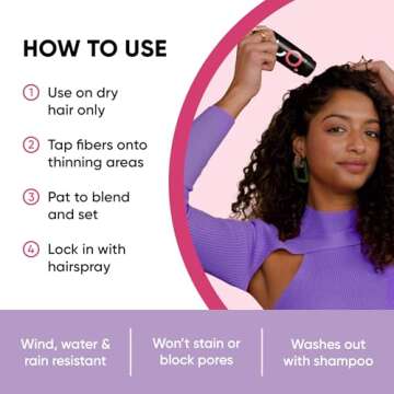 GBG Women's Hair Fibers - Instant Volume for Thinning Hair