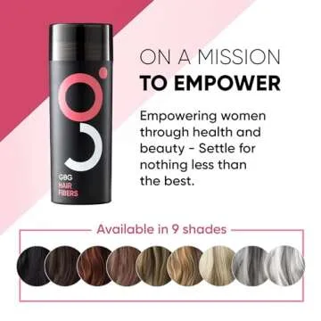 GBG Women's Hair Fibers - Instant Volume for Thinning Hair