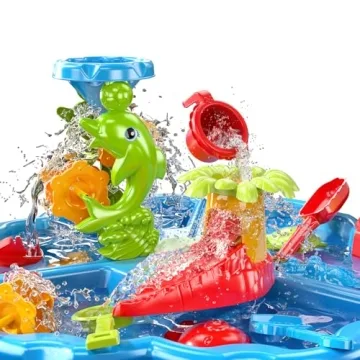 TEMI 3-in-1 Sand Water Table Ideal for Toddler Play