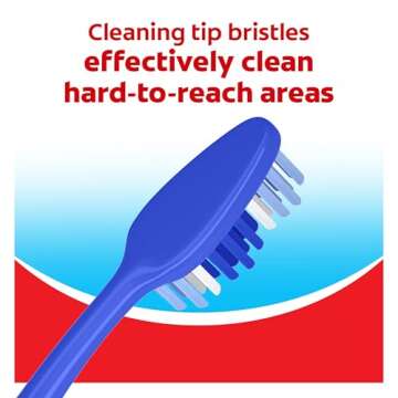 Colgate Extra Clean Toothbrush 6 Pack with Medium Bristles
