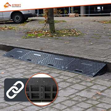 Heavy Duty 4" Driveway Curb Ramp for Easy Access
