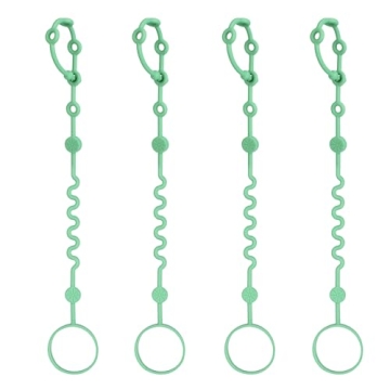 LittleHugs Toy Straps for Baby, Adjustable Toy Holder for Stroller Accessories, Silicone Baby Tether...