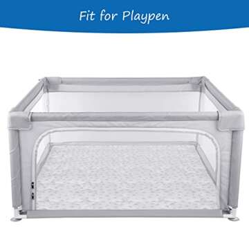 Baby Play mat, 71x59inch Baby Playpen Mat, Non-Slip Foam Play Mat, Baby Crawling Mat, Large Floor mat for Babies, Toddlers