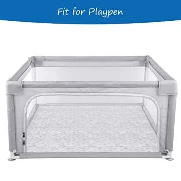 Baby Play mat, 71x59inch Baby Playpen Mat, Non-Slip Foam Play Mat, Baby Crawling Mat, Large Floor mat for Babies, Toddlers