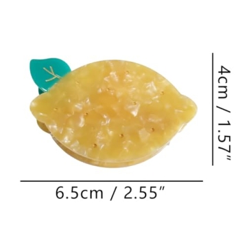 Lemon Claw Clips - Cute Cellulose Acetate Hair Clip