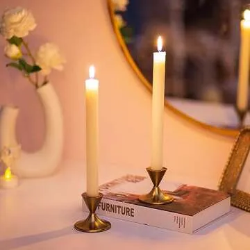 Elegant Sziqiqi Gold Candlestick Holders for Decor