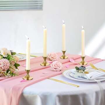 Elegant Sziqiqi Gold Candlestick Holders for Decor